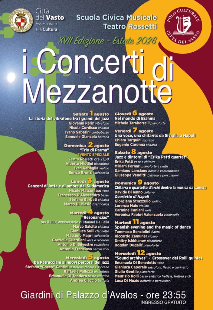 Concerti di Mezzanotte XVII edizione 2026